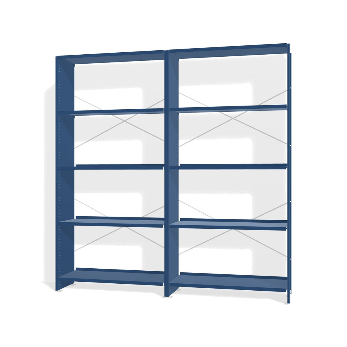 Lehni Aluminium Shelf System Shelf Wall, open - Lehni Blue - Lehni