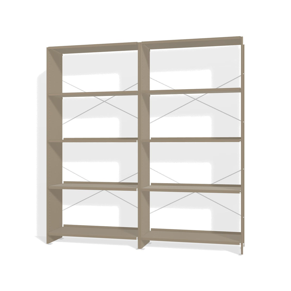 Lehni Aluminium Shelf System Shelf Wall, open - Pearl Beige - Lehni