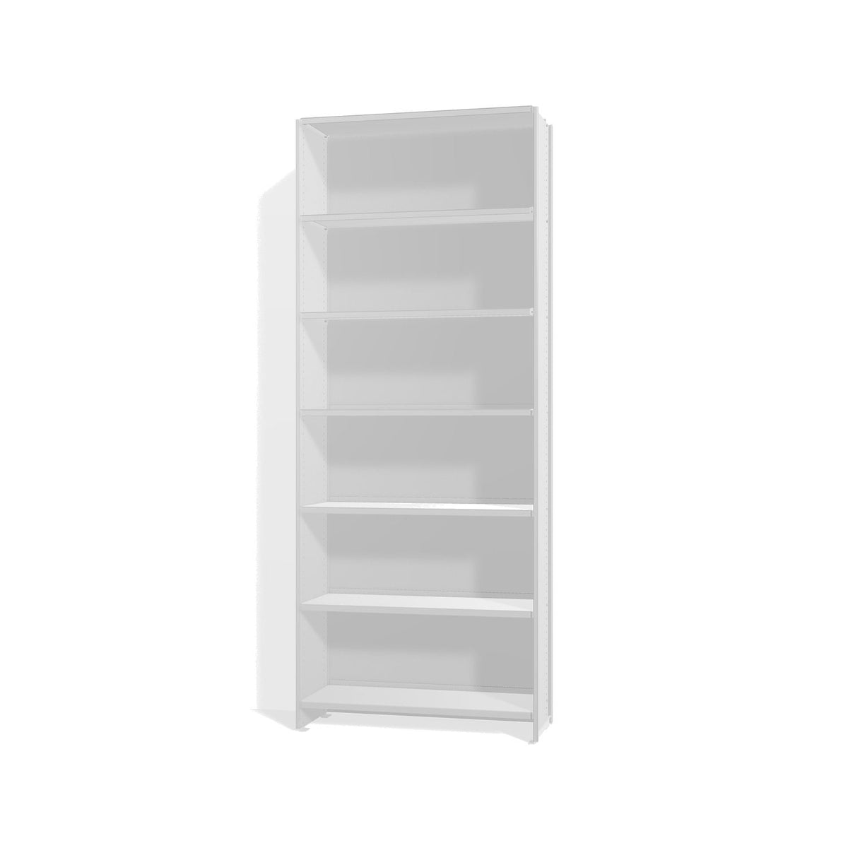 Lehni Aluminium Shelf System Tall Shelf, with back panel - Colorless Anodized - Lehni