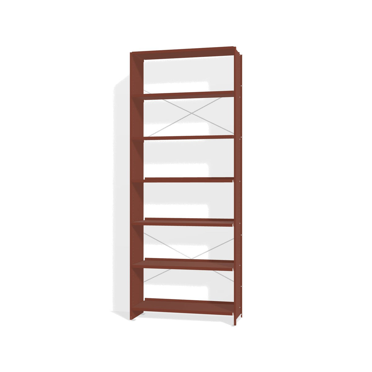 Lehni Aluminium Shelf System Tall Shelf, open - Pearl Copper - Lehni