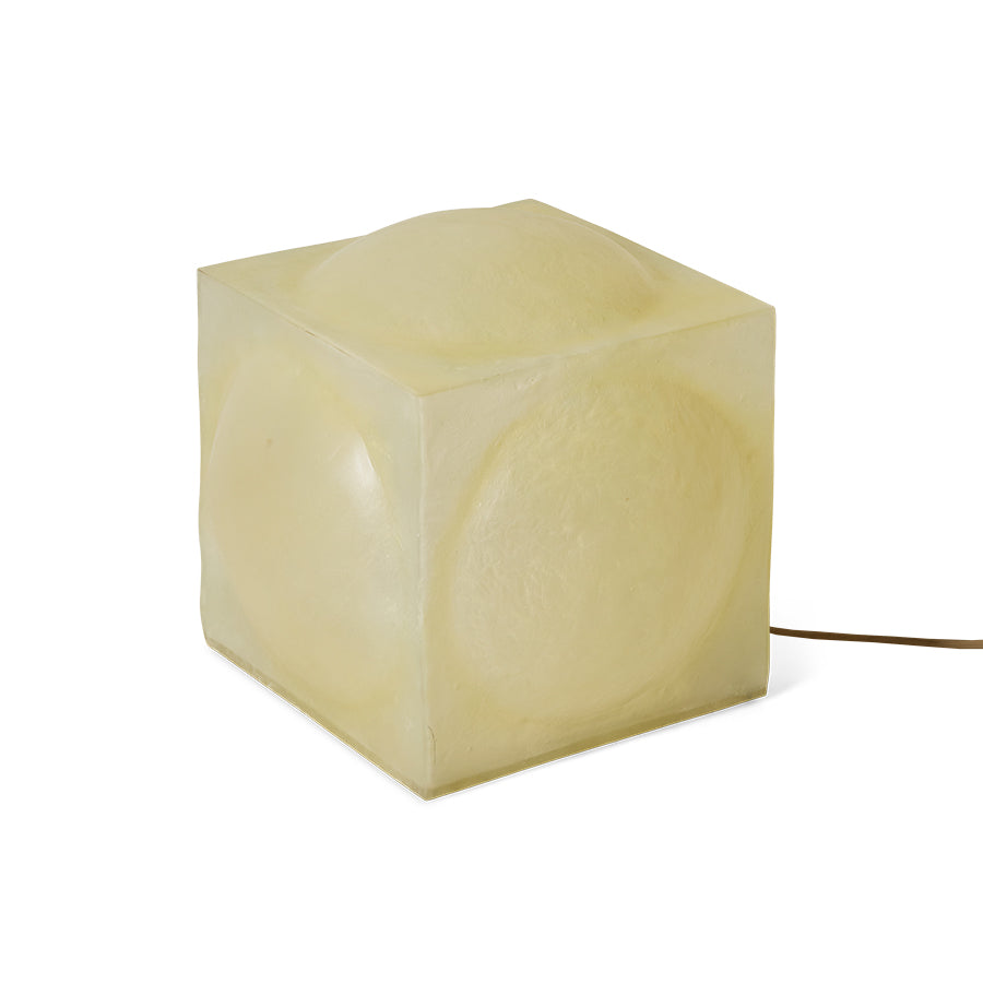 Glassfibre Floor Lamp, Natural – HKLIVING – view 3