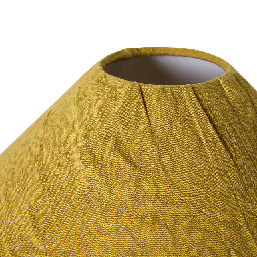 Linen Lamp Shade Mustard – HKLIVING – view 3