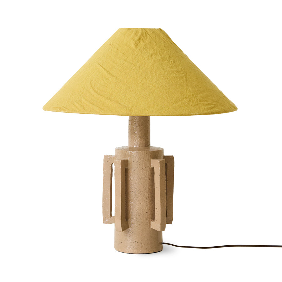 Linen Lamp Shade Mustard – HKLIVING – view 4
