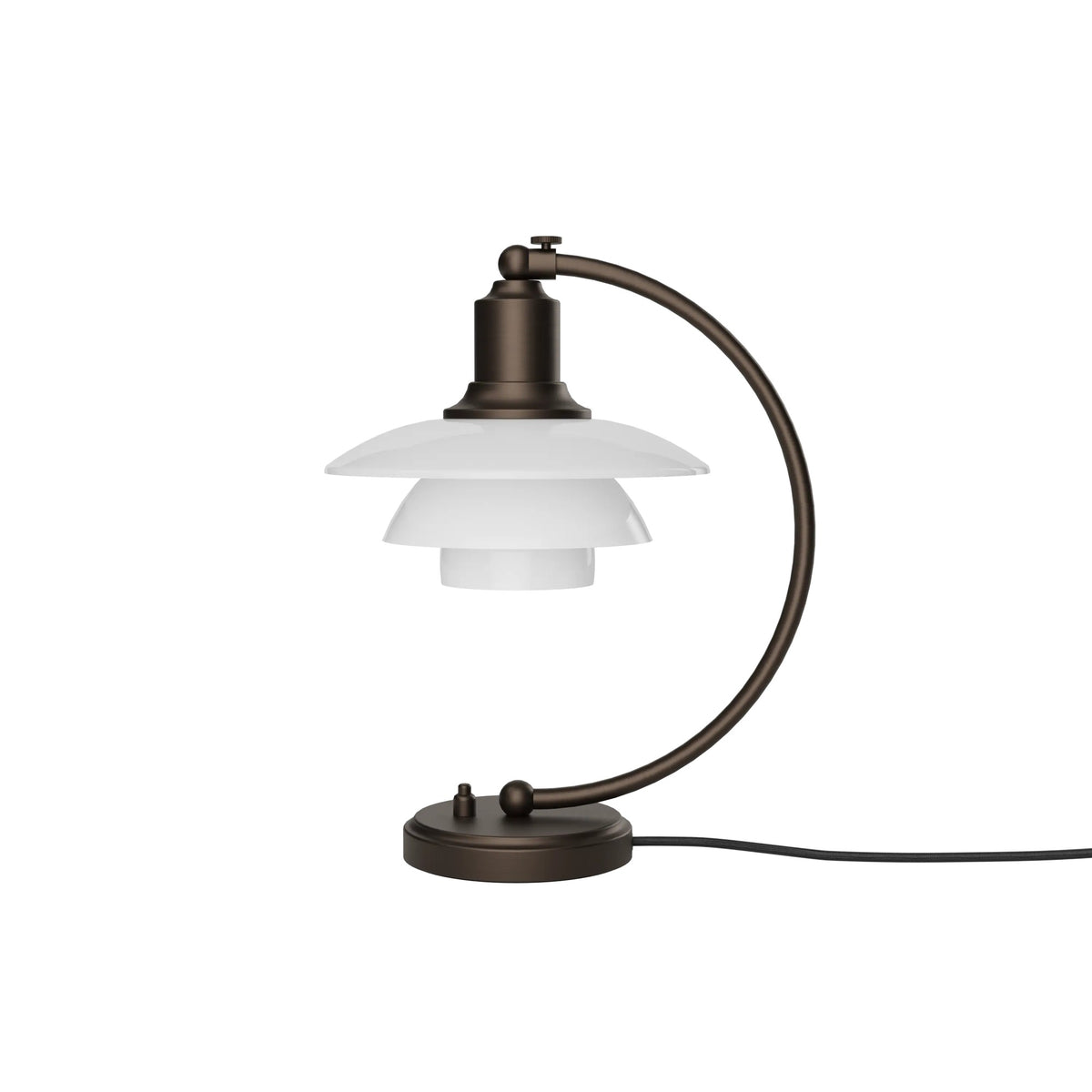 PH 2/2 Luna Aged Brass Opal Table Lamp