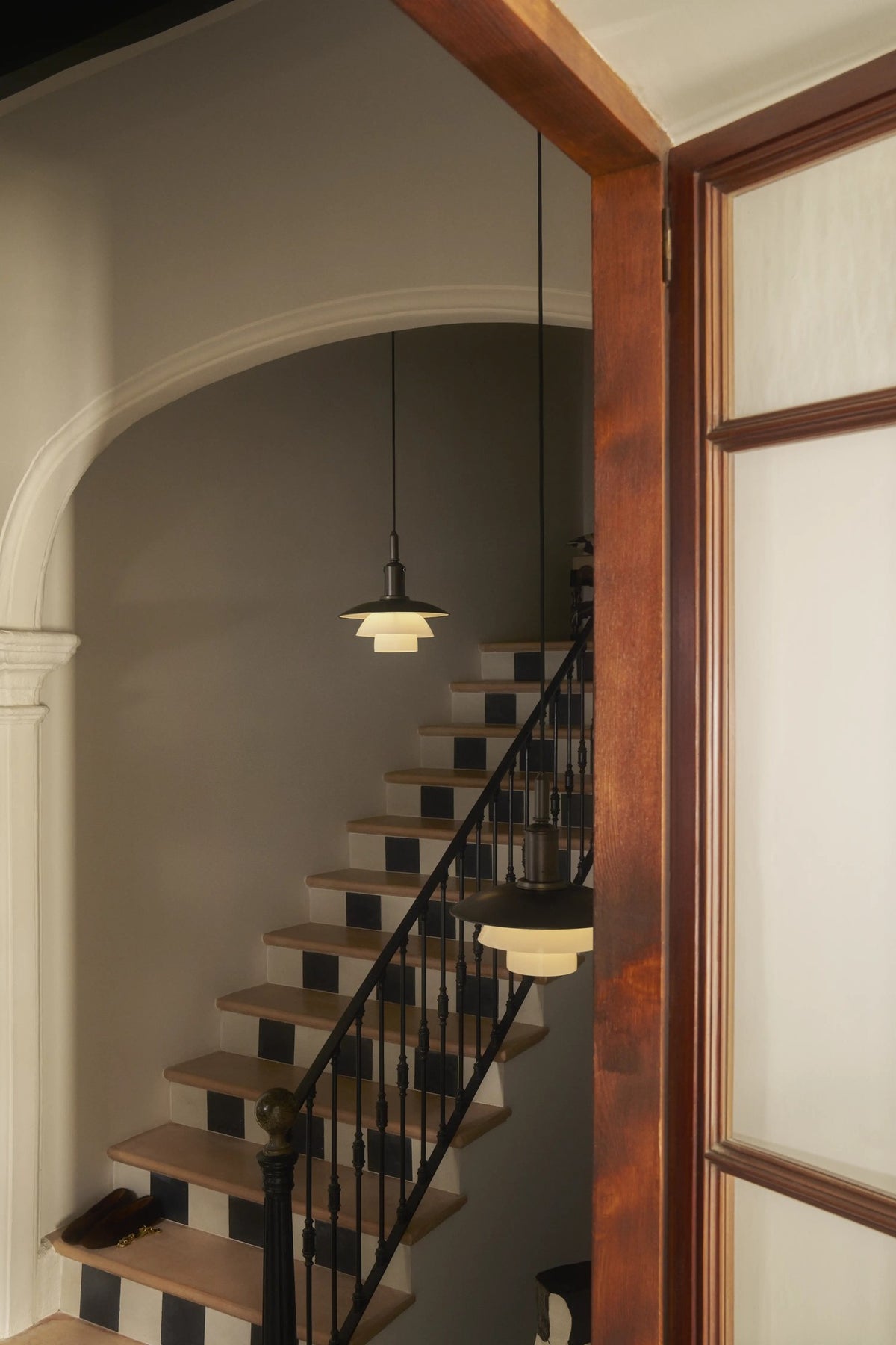 PH 3/3 Aged Brass Opal Pendant Lamp – Louis Poulsen – view 5
