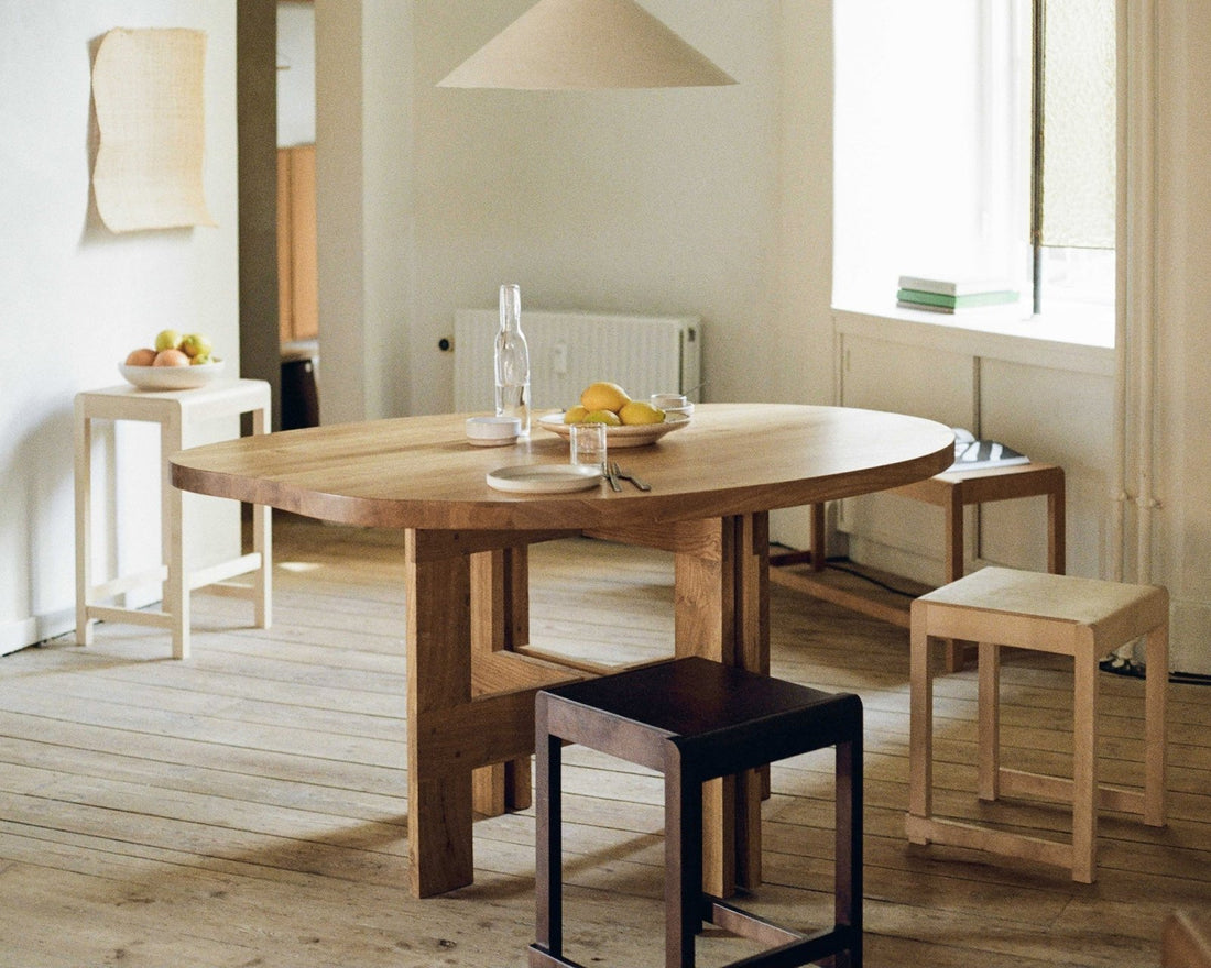 Low Stool 01 - Dark Birch - Stools - Frama