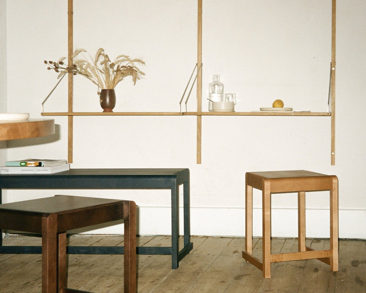 Low Stool 01 - Warm Brown Birch - Stools - Frama