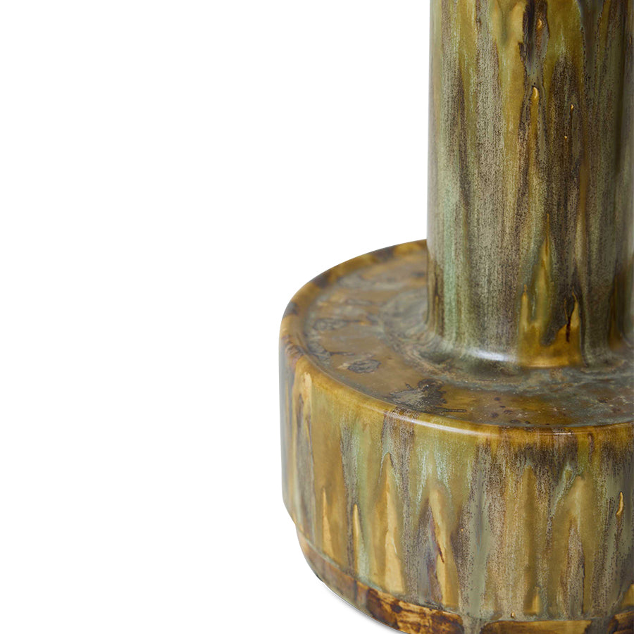 Ceramic Lamp Base Reactive Green – HKLIVING – view 3