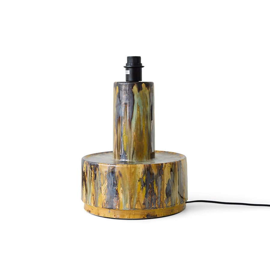 Ceramic Lamp Base Reactive Green – HKLIVING