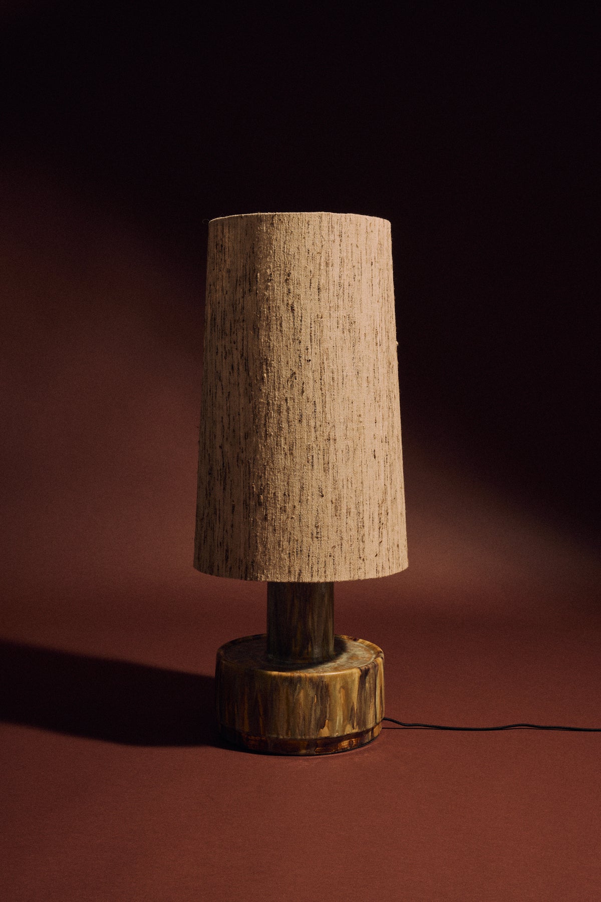 Ceramic Lamp Base Reactive Green – HKLIVING – view 8