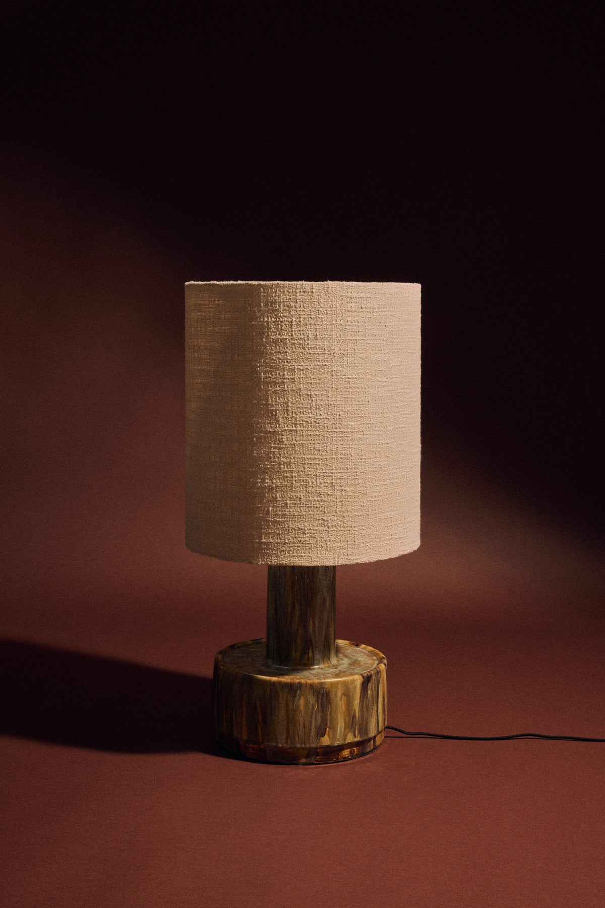 Ceramic Lamp Base Reactive Green – HKLIVING – view 7