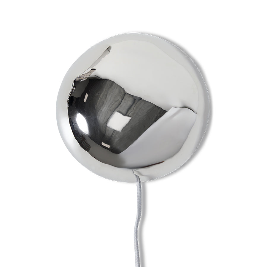 Orb Wall Lamp Chrome – HKLIVING – view 3