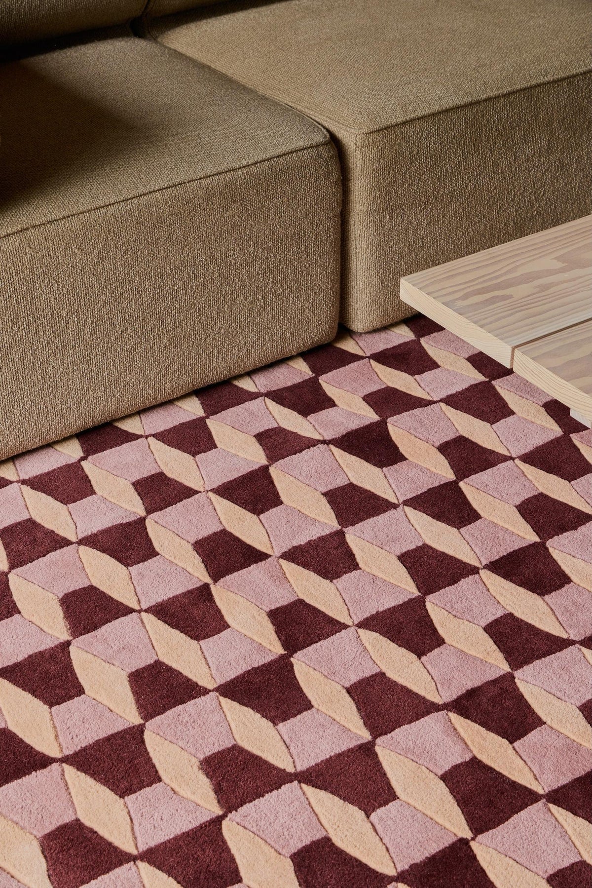 Berry/Oat - Groove Rug – Massimo Copenhagen – view 3