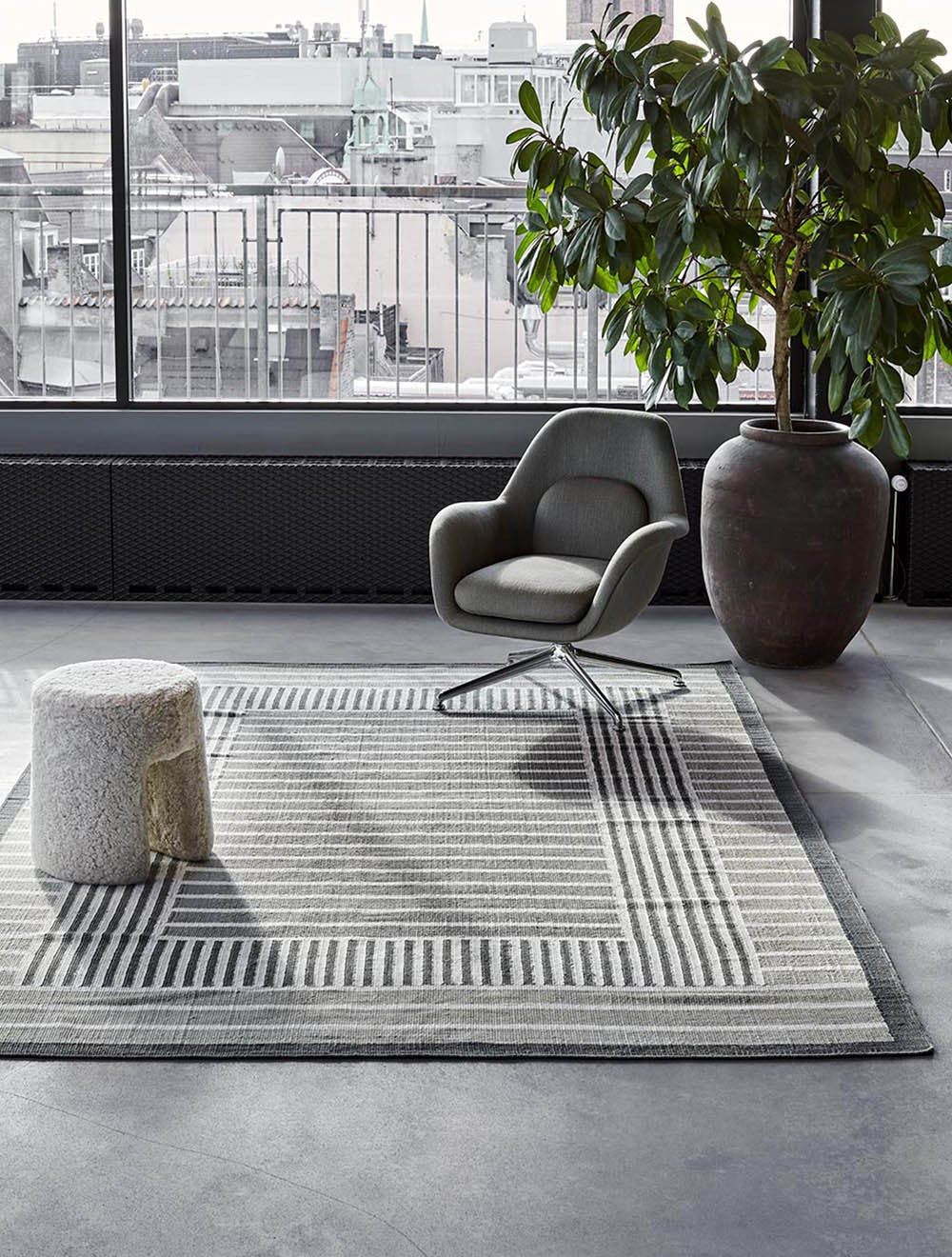 Grey - Hemp Rug
