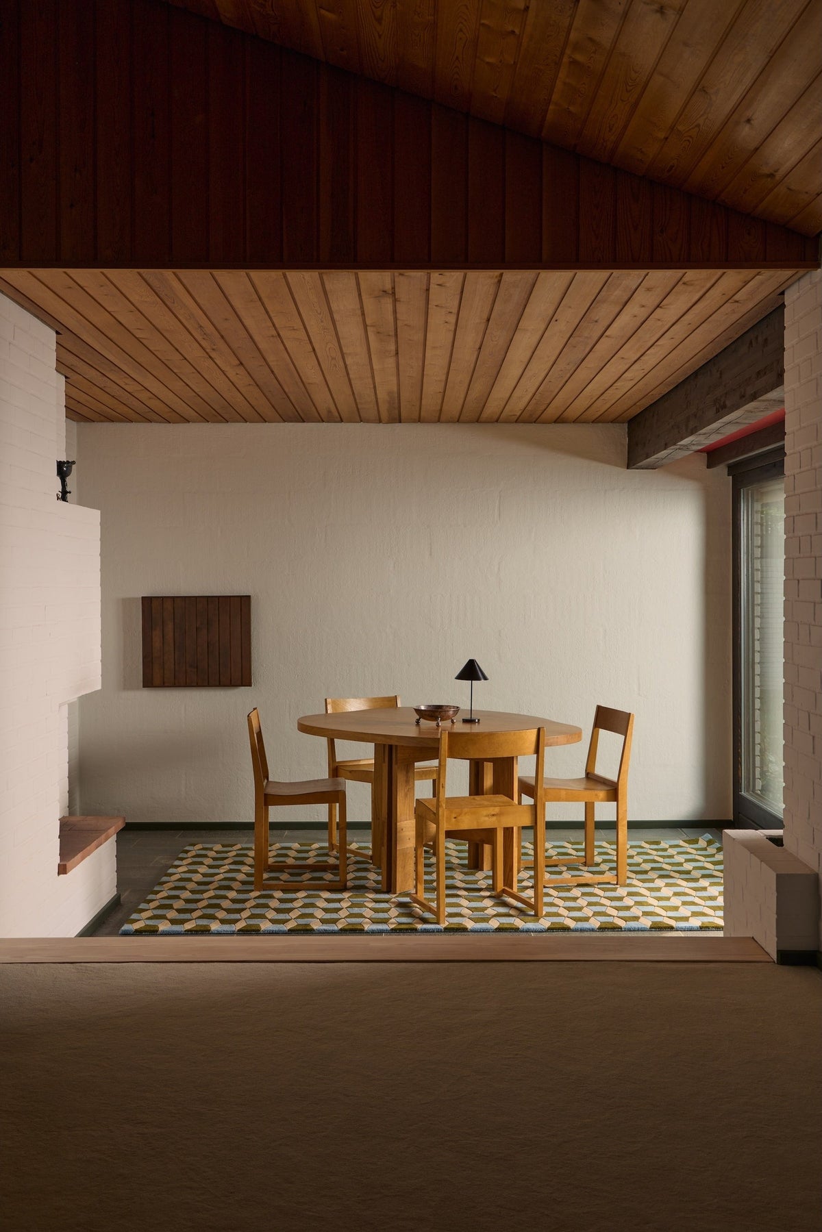 Olive Green/Powder Blue/Oat - Groove Rug – Massimo Copenhagen – view 4