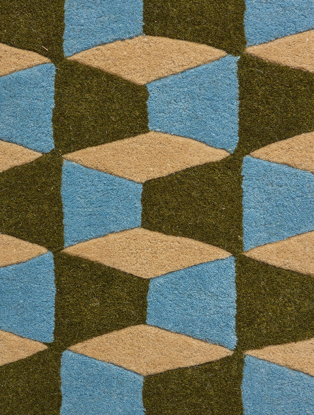 Olive Green/Powder Blue/Oat - Groove Rug – Massimo Copenhagen – view 5