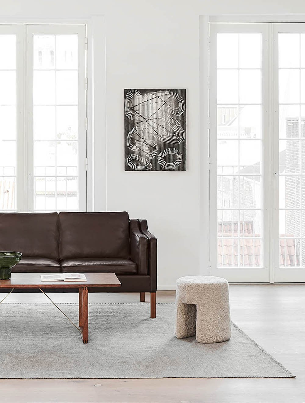 Stone with stitches - Escape Kelim Rug