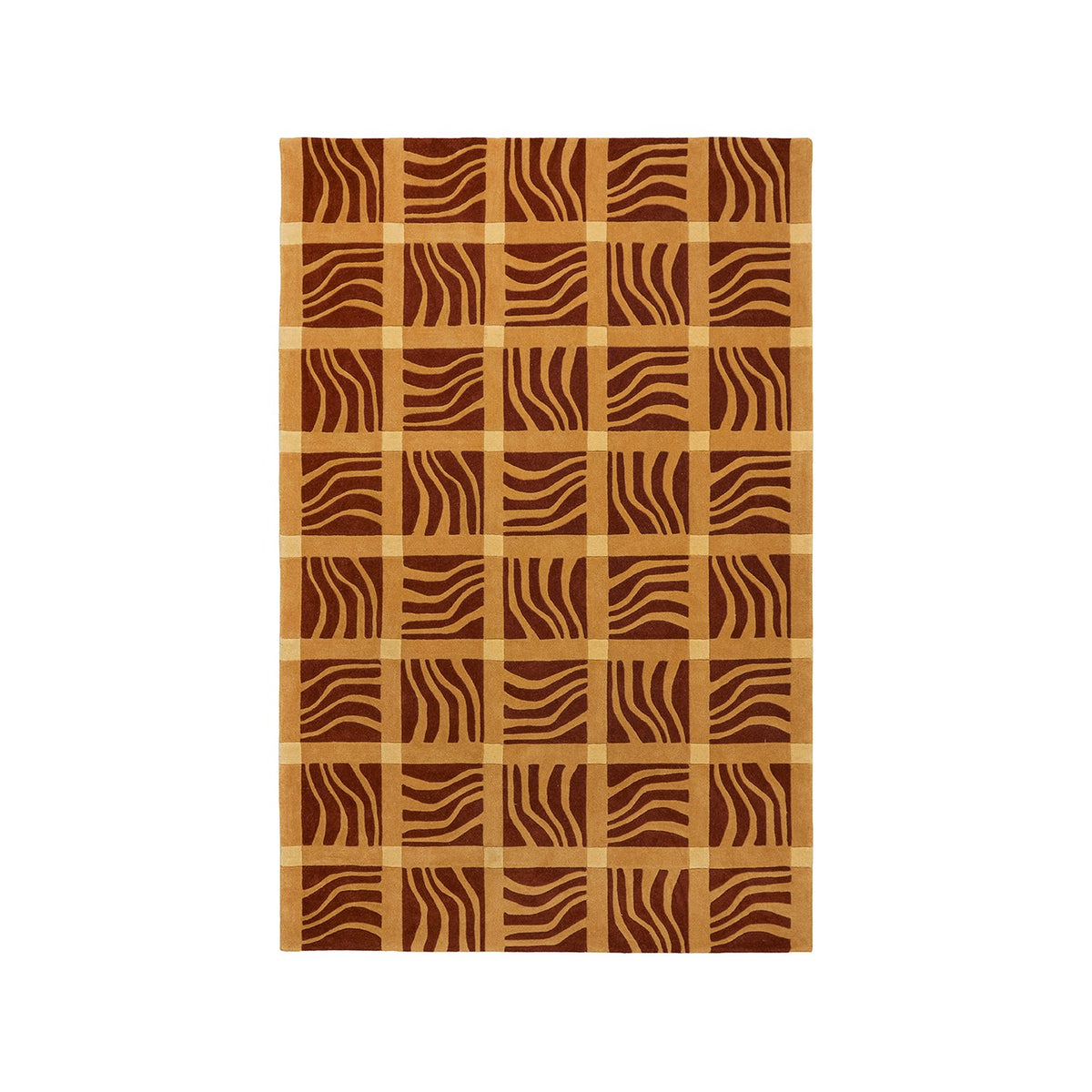 Terracotta - Wave Tempo Rug – Massimo Copenhagen