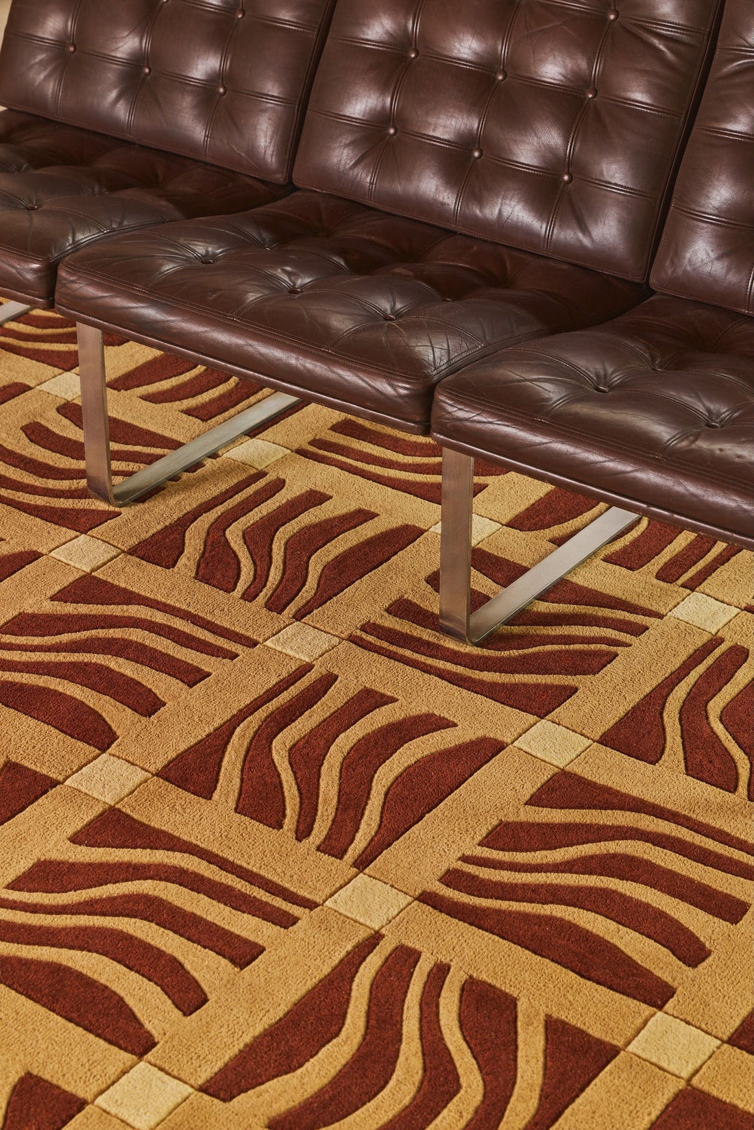 Terracotta - Wave Tempo Rug