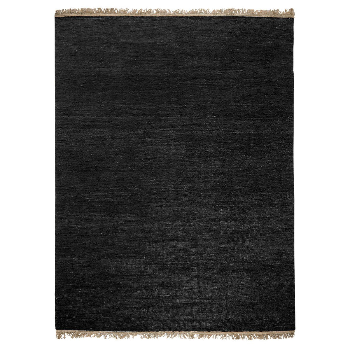 Black with fringes - Sumace Rug – Massimo Copenhagen