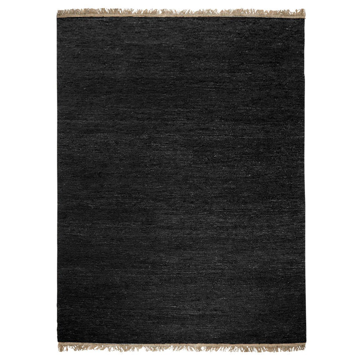 Black with fringes - Sumace Rug – Massimo Copenhagen