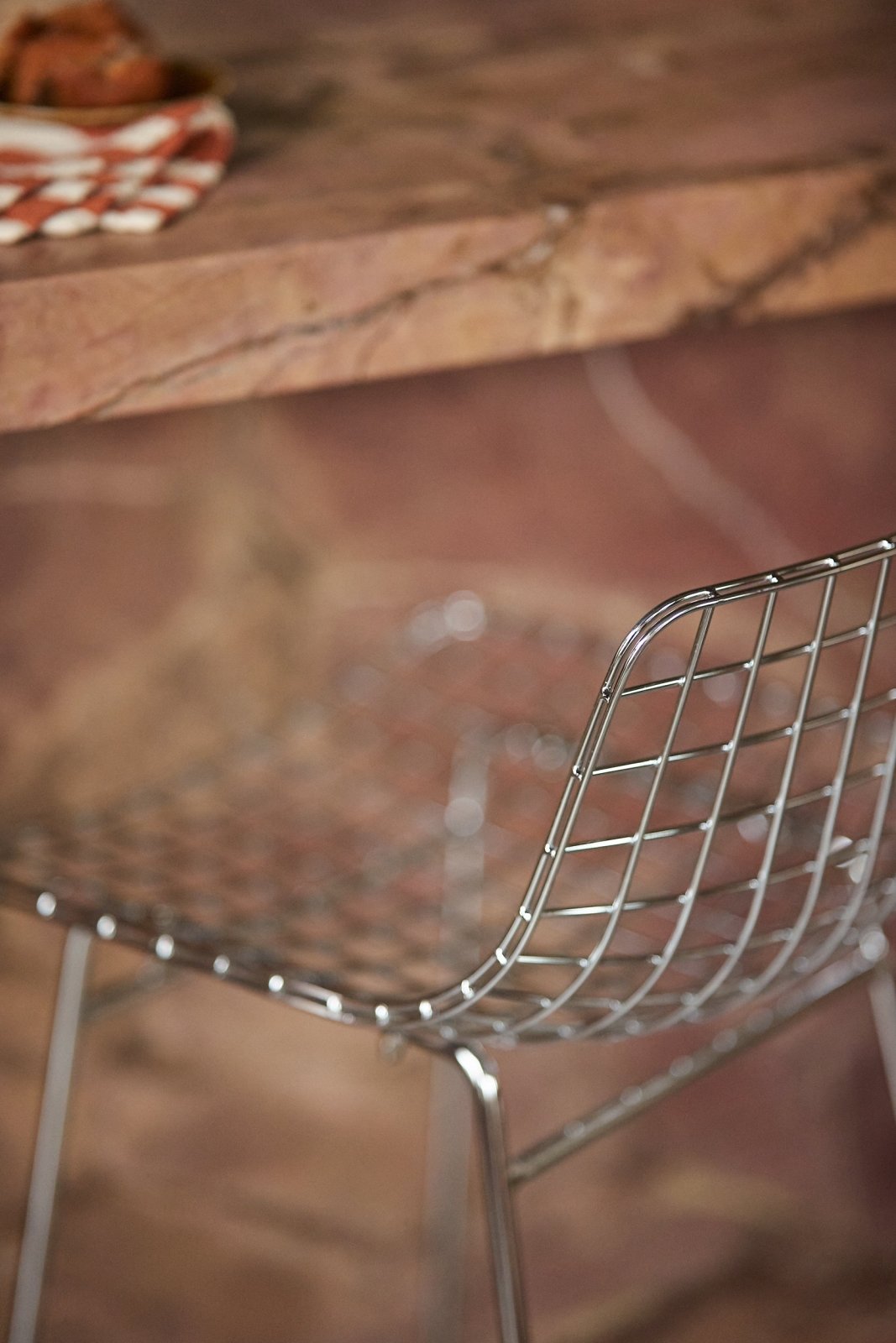 Metal Wire Bar Stool - Barhocker - HKLIVING – view 3