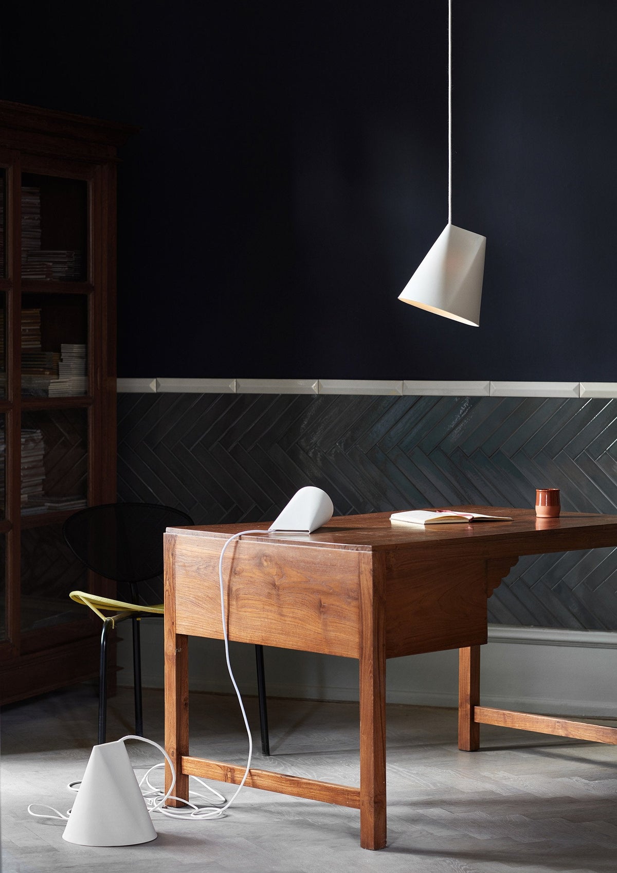 Ceramic Pendant Lamp – Wide – MOEBE – view 9