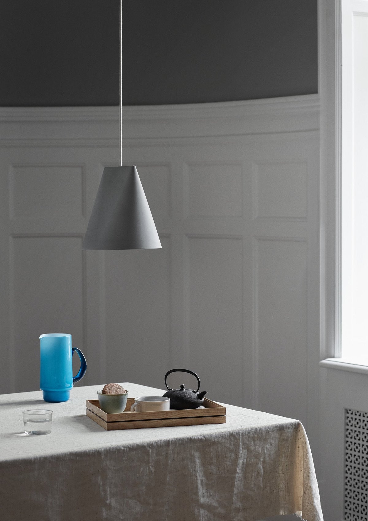 Ceramic Pendant Lamp – Wide – MOEBE – view 13