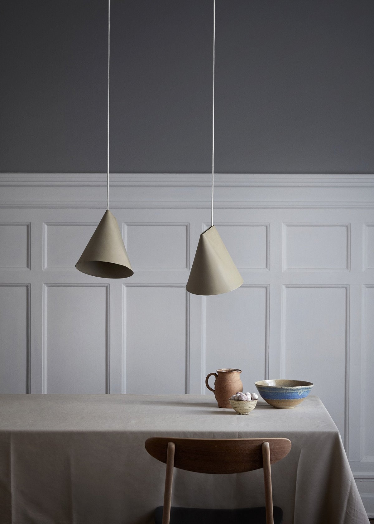 Ceramic Pendant Lamp – Wide – MOEBE – view 12