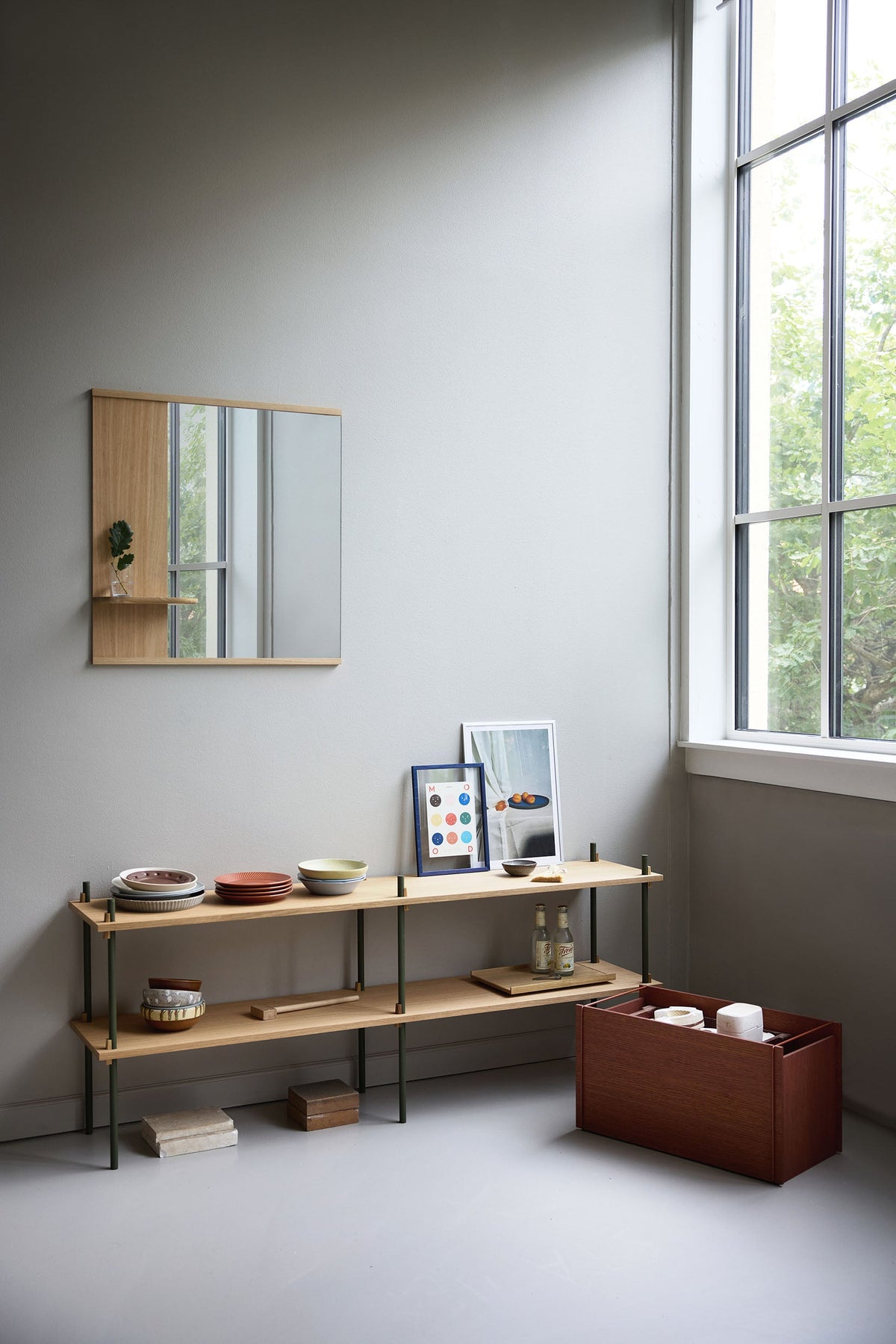 Mirror With A Shelf – MOEBE – view 4