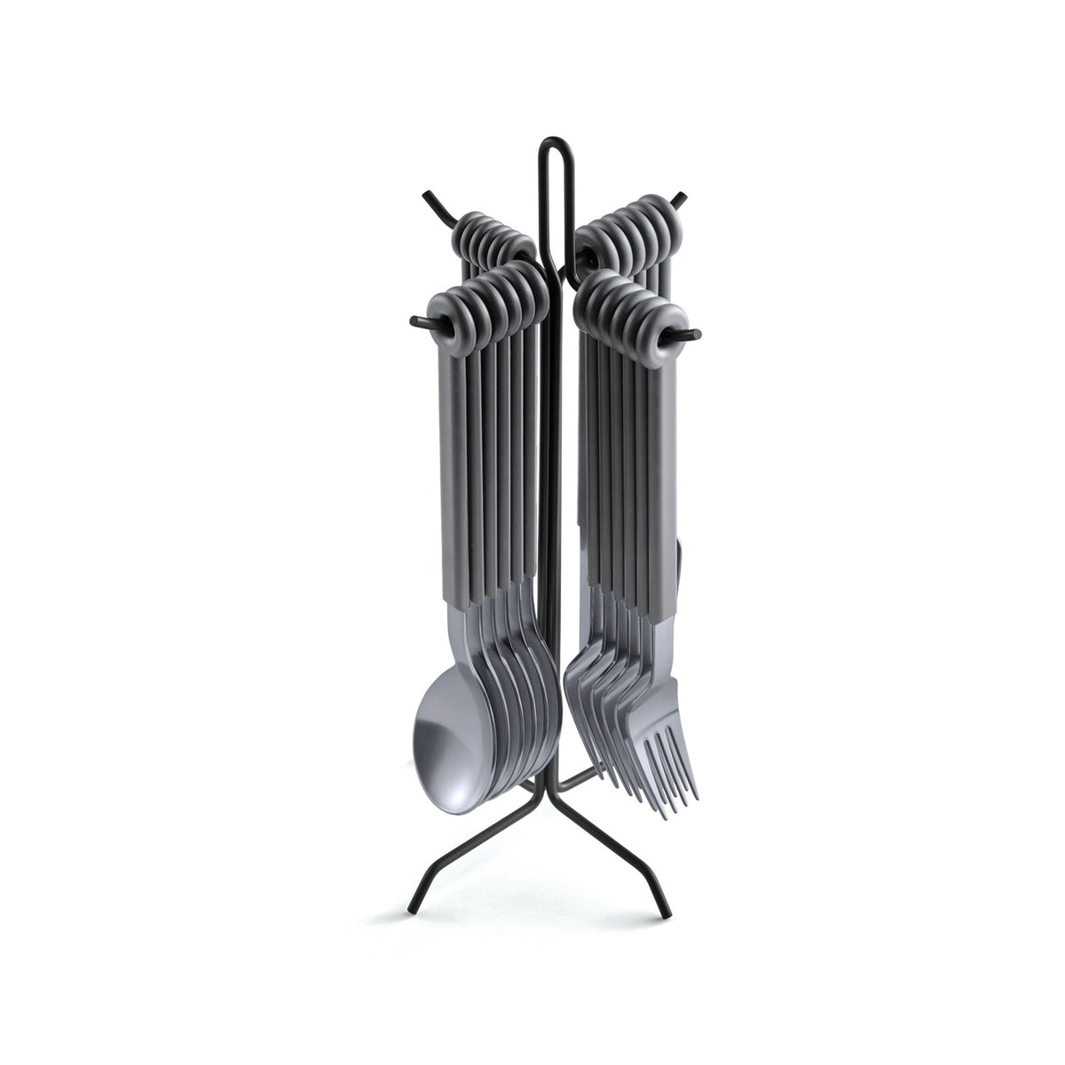 Mono Ring 24-Piece Cutlery Set with Stand – Ansicht 7