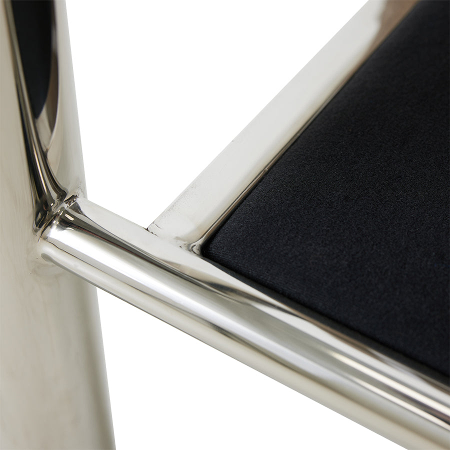 Chrome Lounge Armchair, Velvet – HKLIVING – view 6