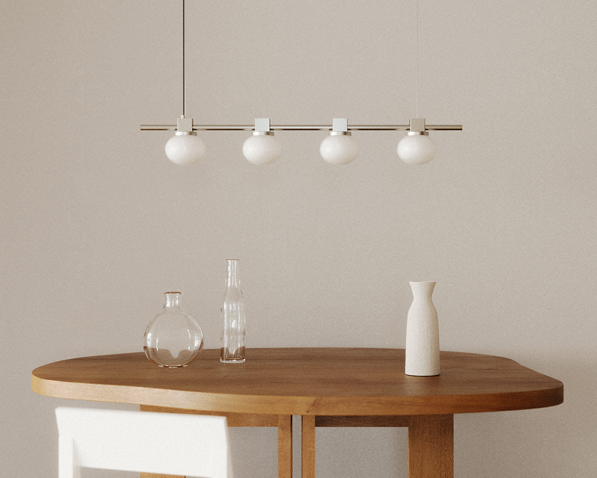 Ovoid Pendant Light - Stainless Steel - Quadruple - Pendant Lights - Frama – view 4