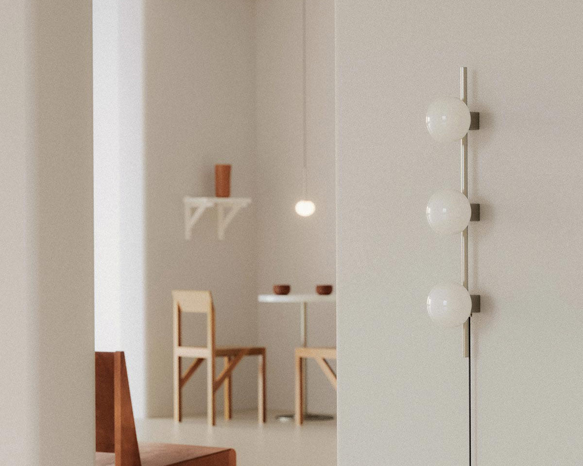 Ovoid Wall Lamp - Stainless Steel - Triple - Wall Lights - Frama – view 3