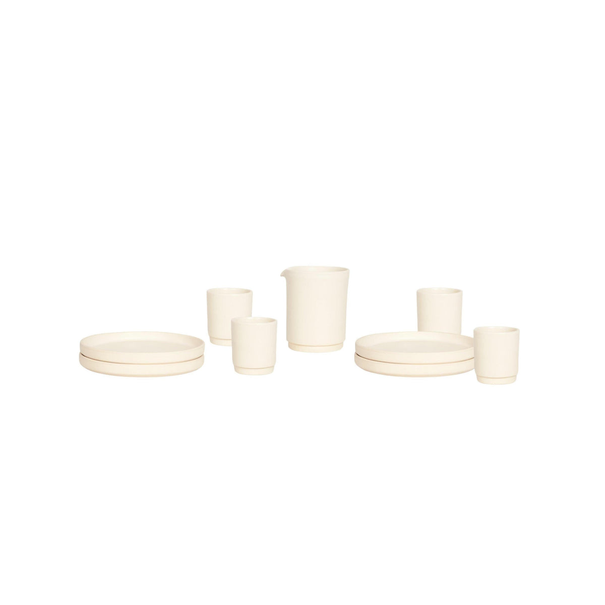 Otto Ceramic Tableware Set I Lunch – Natural – Frama