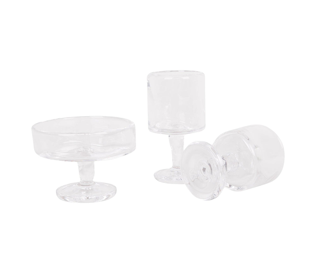 0405 Stem Glass Set of Two – Clear – Wide – Frama – view 6