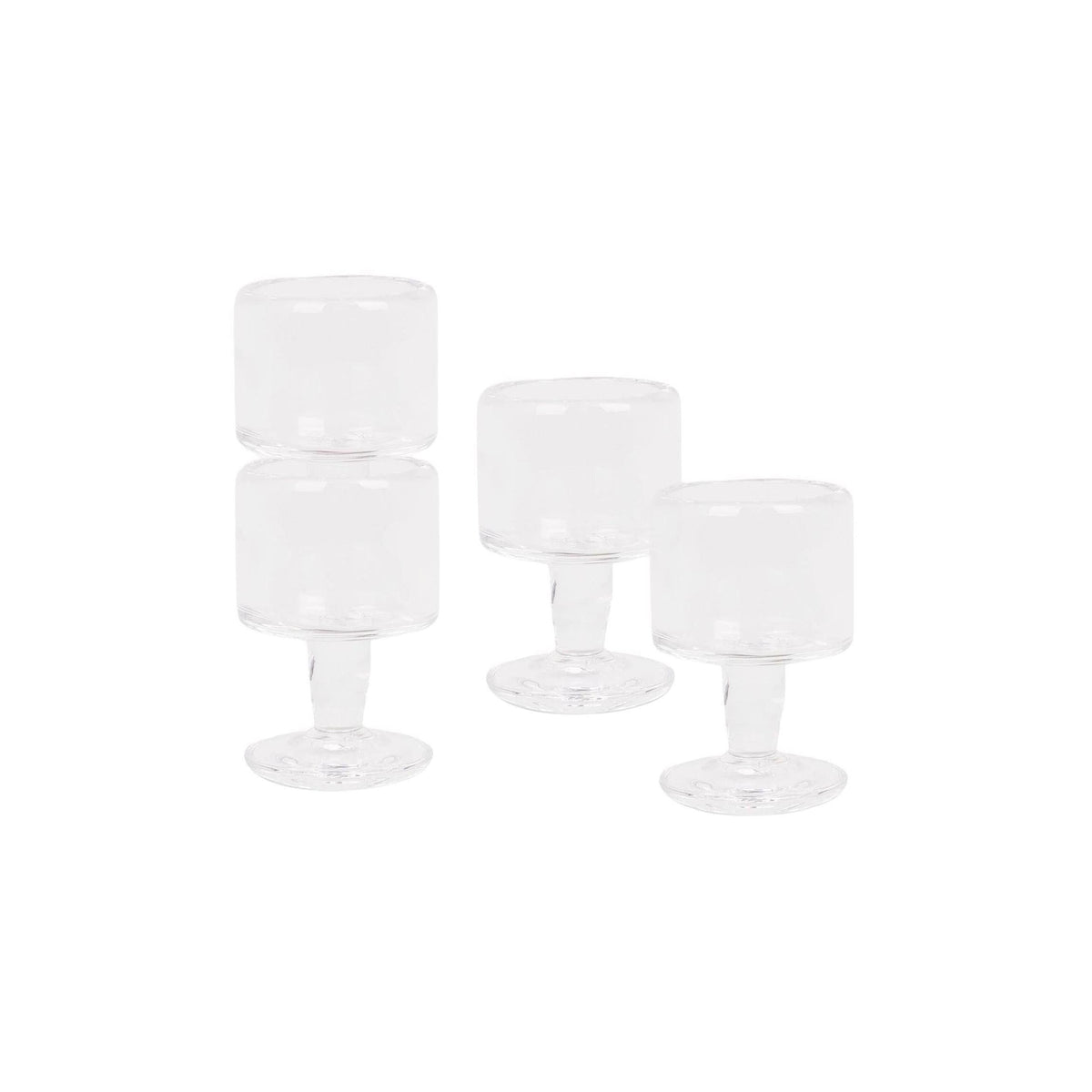 0405 Stielglas 4er-Set – Klar – Klein – Frama