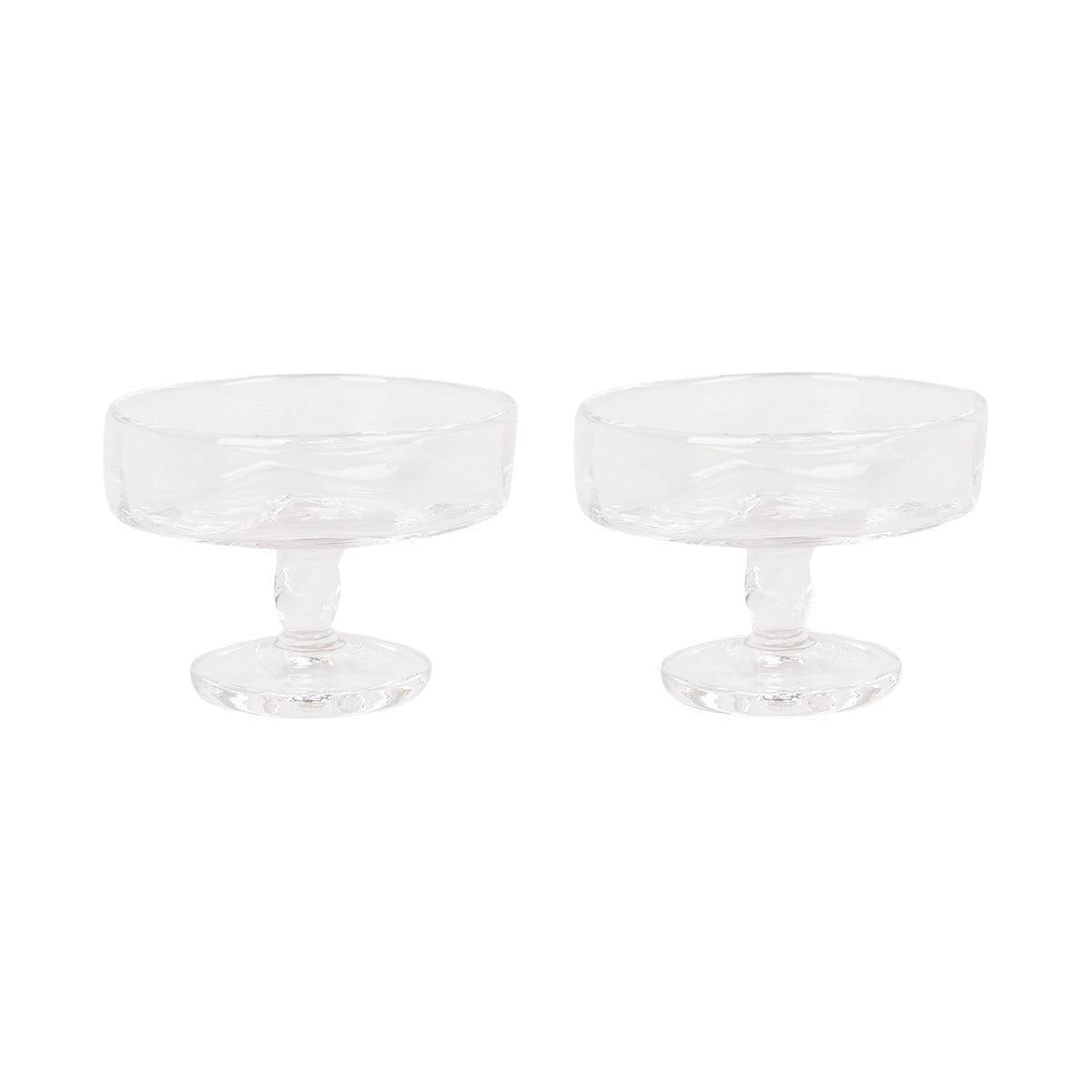 0405 Stielglas 2er-Set – Klar – Breit – Frama