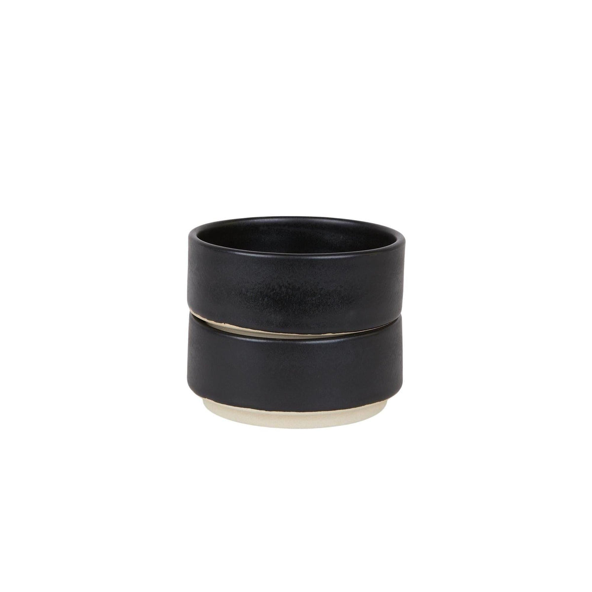 Otto Ceramic Bowls Set of Two – Black – Medium – Frama