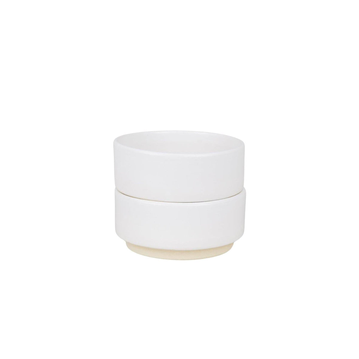 Otto Ceramic Bowls Set of Two – White – Medium – Frama