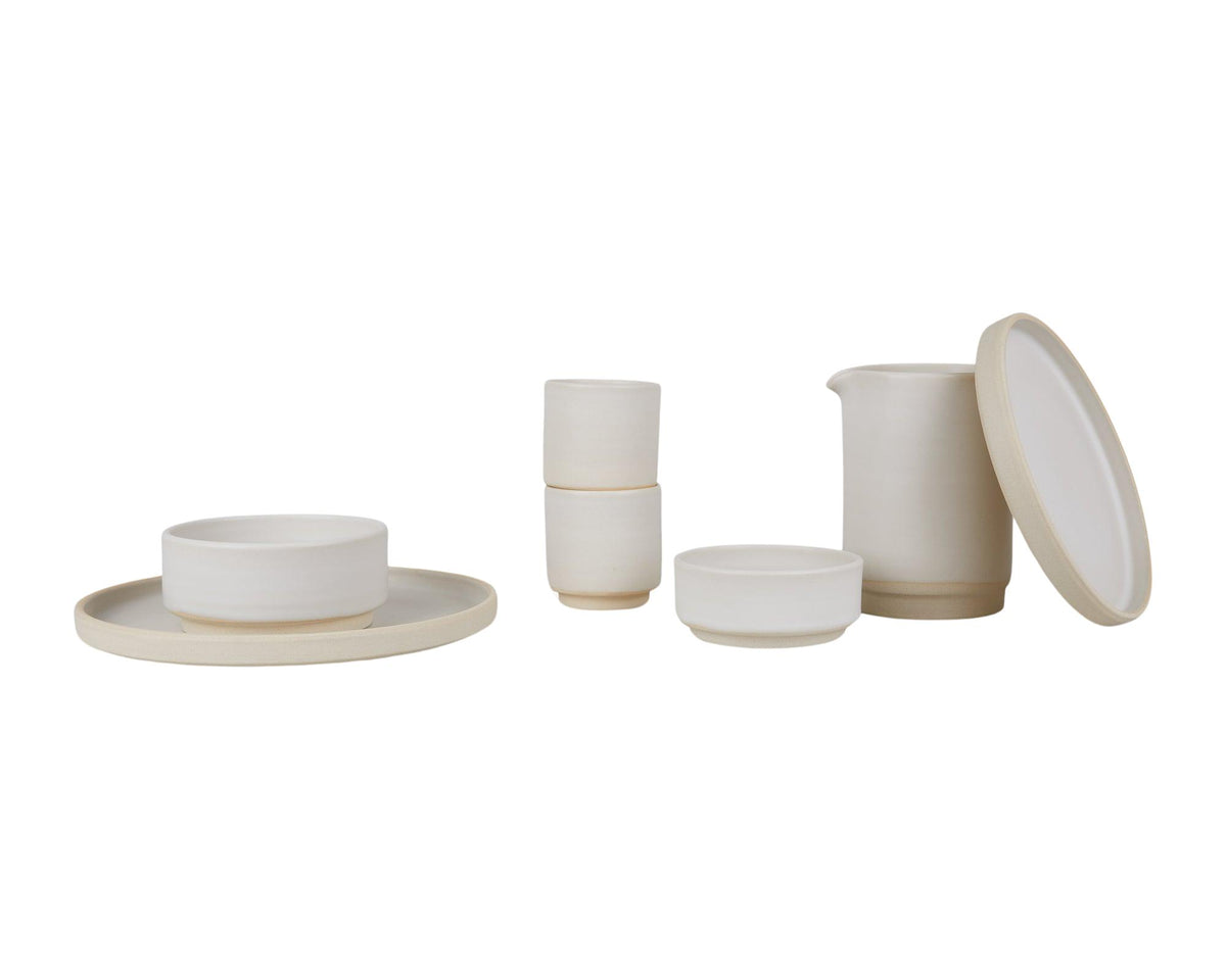 Otto Ceramic Plate Set of Two – Natural – Small – Frama – view 4