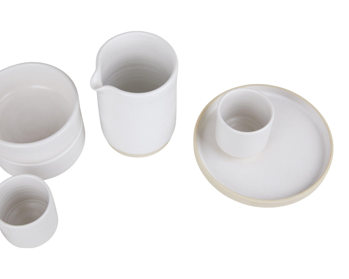 Otto Ceramic Plate Set of Two – White – Small – Frama – view 3