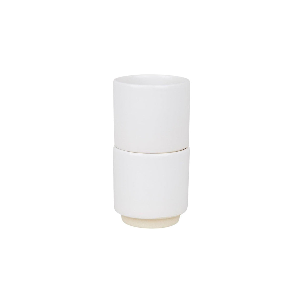 Otto Ceramic Cup Set of Two – White – Frama