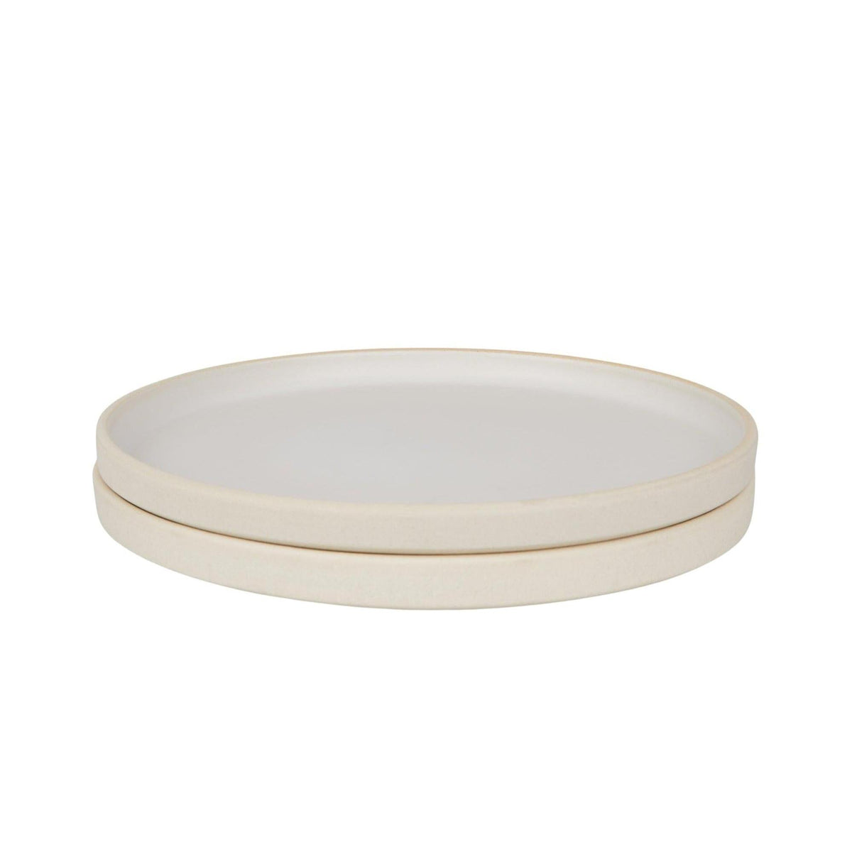 Otto Ceramic Plate Set of Two – Natural – Large – Frama