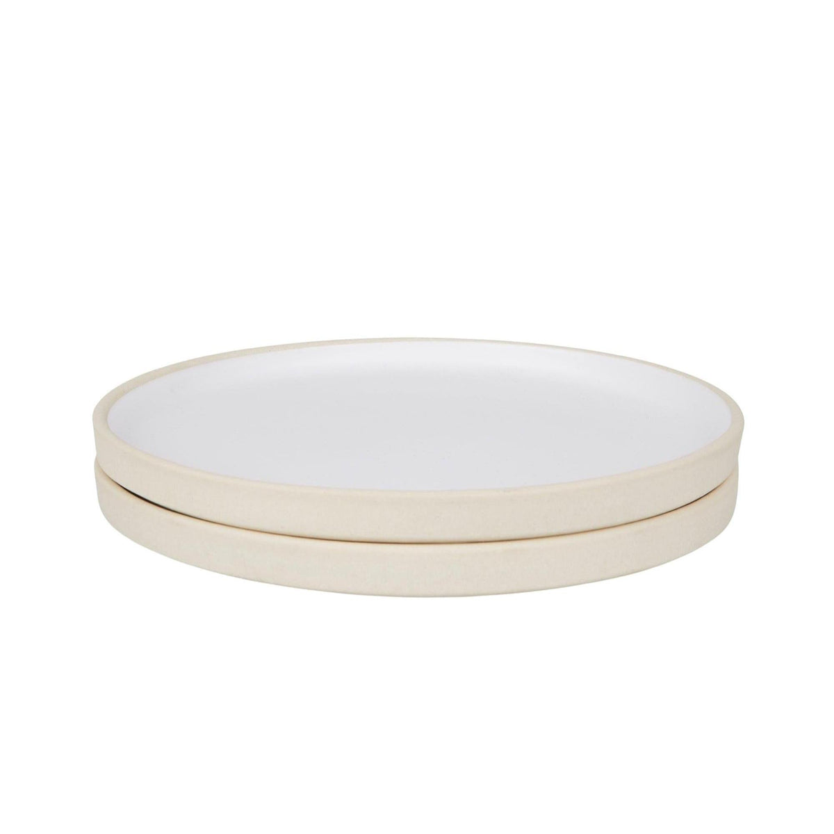 Otto Ceramic Plate Set of Two – White – Large – Frama