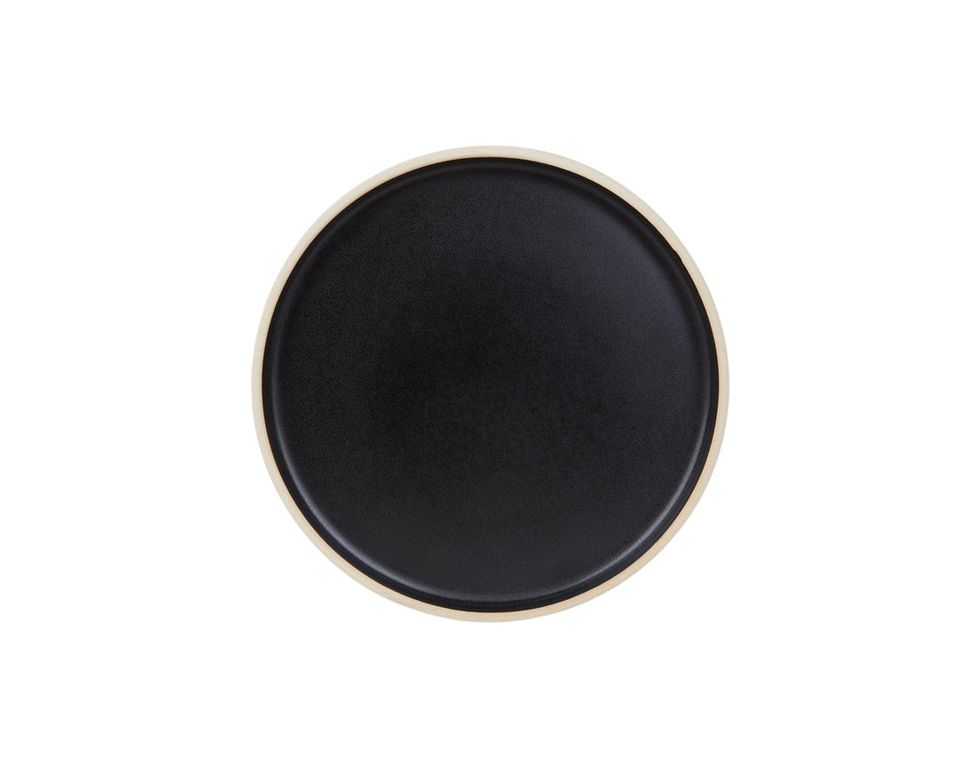 Otto Ceramic Plate Set of Two – Black – Small