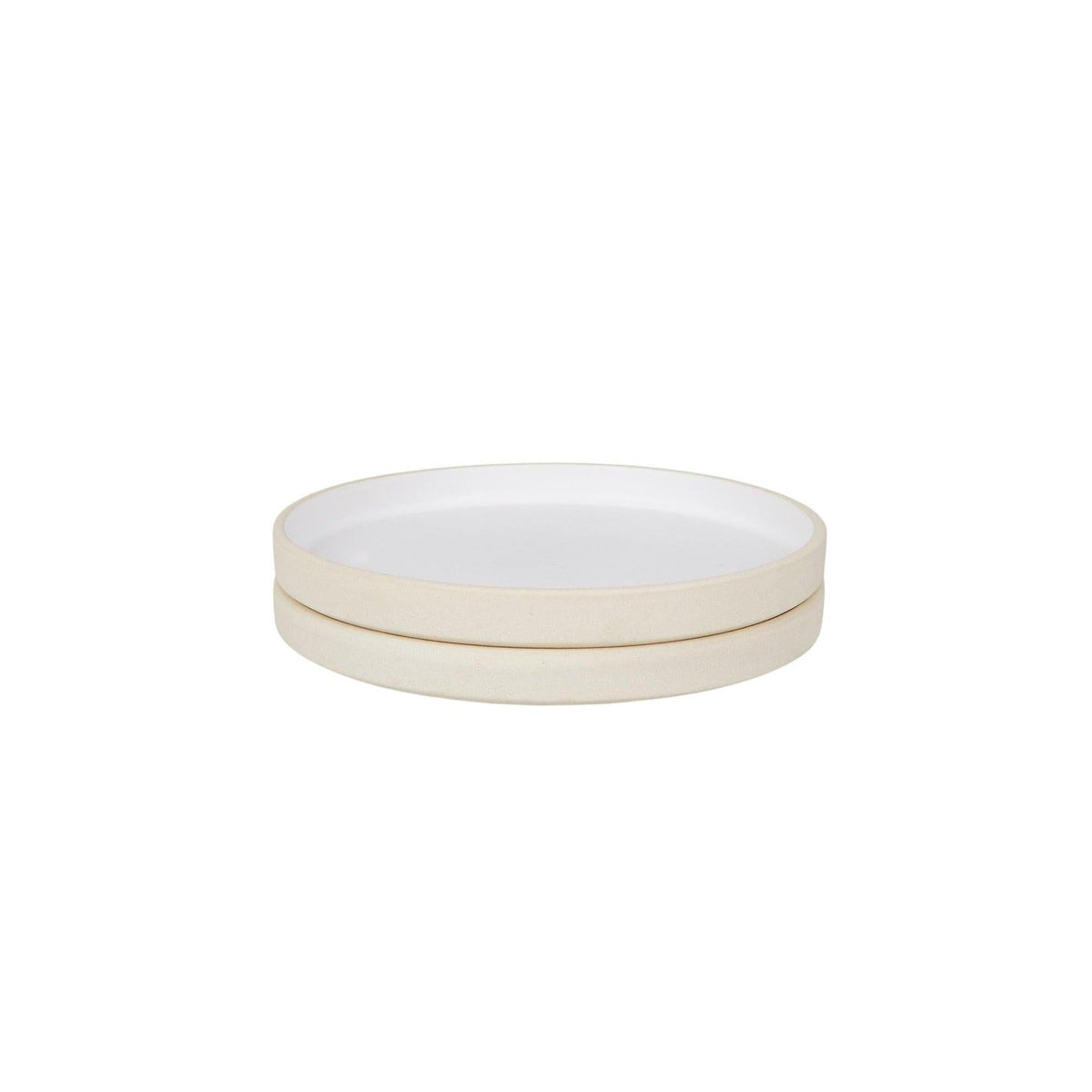 Otto Ceramic Plate Set of Two – White – Small – Frama