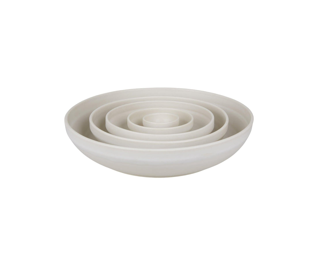 Otto Ceramic Shallow Bowl – Natural – Large