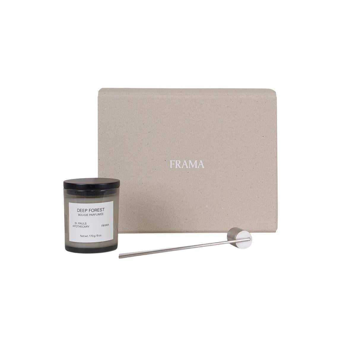 Gift Box: Scented Candle + Snuffer – Deep Forest – Frama