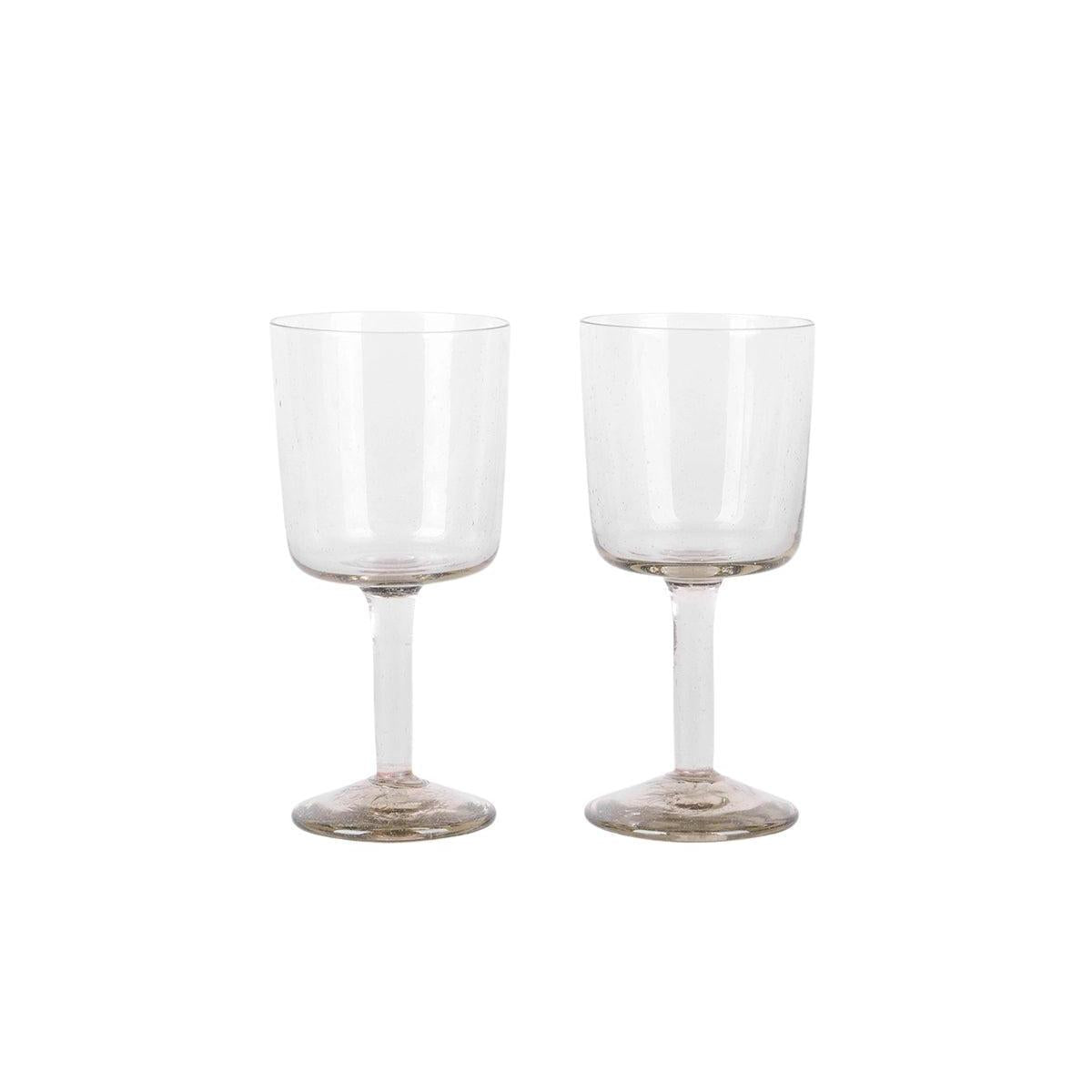 Isle Stem Glass Set of Two – Light Smoke – Frama